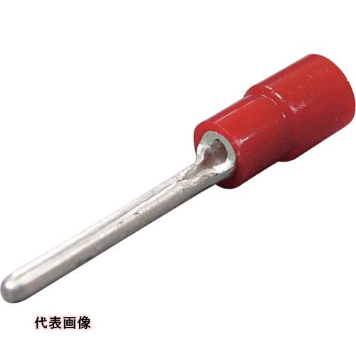 ニチフ 環境配慮形 絶縁被覆付圧着端子 (TC形)棒形 TMEX TC-1.25-16-RED (1