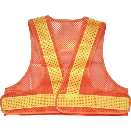 4550414012275｜257-2687 [TMVSOY ] 1販売 商品画像については実際の製品と異なる場合がございます。あくまでも商品のスペックをご確認の上ご注文をお願いいたします。※この商品は受注発注の商品です。その為メーカーに在庫がない場合がございます。その場合は大変申し訳ございませんがキャンセルとさせて頂きます。予めご了承下さい。257-2687特長夏場に使用するファン付きベストに干渉しない安全ベストです。伸縮性もあり作業の負担になりません。マジック式のテープにて胴回りのサイズ調整が可能です。反射材にも穴加工を施しており、通気性が良く軽量です。用途工事・建築現場。交通整理。仕様色：オレンジ/イエロー反射着丈(cm)：42胴周り(cm)：90〜130サイズ：フリー仕様2反射材：幅50mm材質_仕上本体：ポリエステル反射材：ガラスビーズ質量86.000G原産国中国JANコード4550414012275「ルーペスタジオ」では、拡大鏡(虫眼鏡/ルーペ)、双眼鏡、単眼鏡、望遠鏡などのレンズ製品を主に取り扱っております。工具製品は常には在庫しておらずお取りよせとなります。ご了承下さい。安全ベスト 安全ベストTRUSCO メッシュ安全ベスト ショート丈 関連商品へ