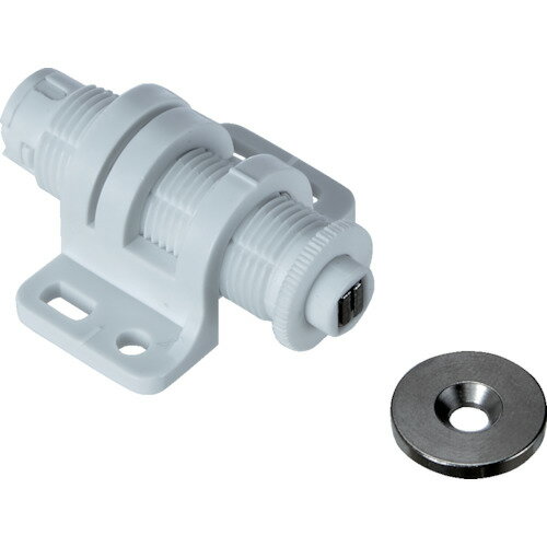 TRUSCO トラスコ中山 丸型マグネラッチ ホワイト [TPR-25WT] TPR25WT 販売単位：1