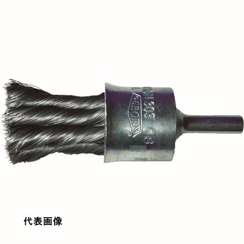 4526587176304｜335-2234 [30310] 1個販売商品画像については実際の製品と異なる場合がございます。あくまでも商品のスペックをご確認の上ご注文をお願いいたします。※この商品は受注発注の商品です。その為メーカーに在庫がない場合がございます。その場合は大変申し訳ございませんがキャンセルとさせて頂きます。予めご了承下さい。335-2234特長独自開発のハイカーボンスチールワイヤにより長寿命で安全性、研削性に優れています。ノットタイプ（ワイヤを捩じり束にした）の強力切削用軸付ブラシです。用途円筒状の穴や内面のバリ取り、塗装除去、表面処理。仕様線径(mm)：0.26毛材：ワイヤ鋼線外径(mm)：23毛丈(mm)：29軸長(mm)：17軸径(mm)：6最高使用回転数(rpm)：20000材質_仕上軸：スチール質量75.000G注意作業時は防護メガネ、防塵マスクをご使用ください。原産国ドイツJANコード4526587176304「ルーペスタジオ」では、拡大鏡(虫眼鏡/ルーペ)、双眼鏡、単眼鏡、望遠鏡などのレンズ製品を主に取り扱っております。工具製品は常には在庫しておらずお取りよせとなります。ご了承下さい。軸付ブラシ 軸付エンド型ブラシOSBORN 関連商品へ