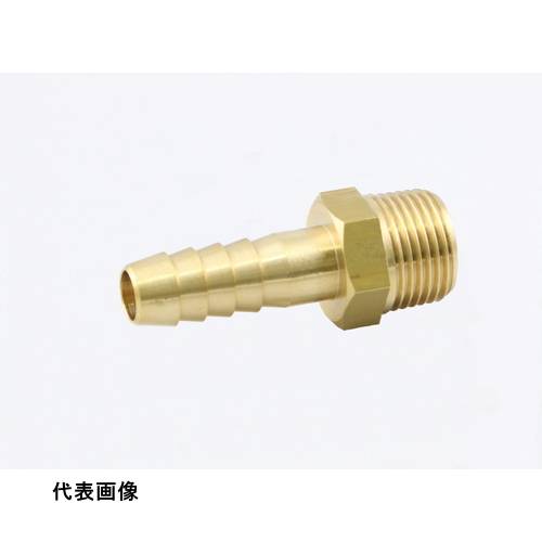 継手 配管 ネジ ねじ 建築 ASOH ホースニップル PT1/8XΦ8 工事 [HN-1108] 販売単位：1