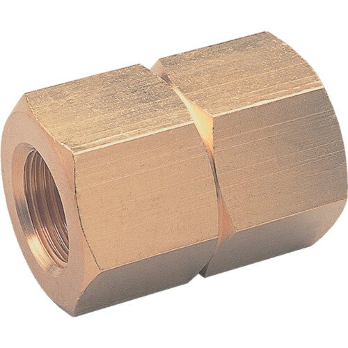 継手 配管 ネジ ねじ 建築 ASOH 異径六角ソケット PT1/8XPT3/8 工事 [NS-1013] 販売単位：1