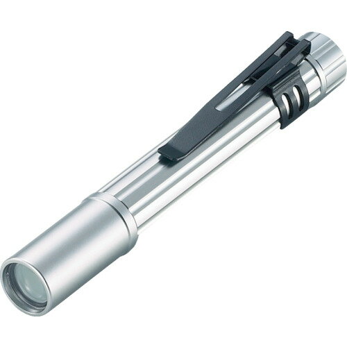 LEDペンライト 電池式 TRUSCO トラスコ中山 アルミLEDライト 1球 10ルーメン ペンタイプ シルバー [TAL-21AN-SV] 販売単位：1(4)