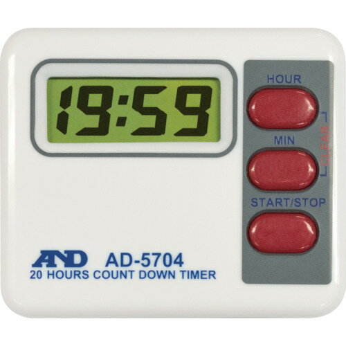 A&D 20時間形デジタルタイマー AD-5704 