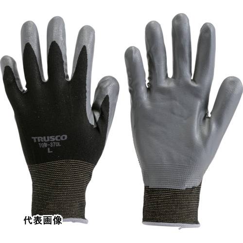 4989999081855｜389-9837 [TGW370S] 1双販売商品画像については実際の製品と異なる場合がございます。あくまでも商品のスペックをご確認の上ご注文をお願いいたします。※この商品は受注発注の商品です。その為メーカーに在庫がない場合がございます。その場合は大変申し訳ございませんがキャンセルとさせて頂きます。予めご了承下さい。389-9837特長薄いながらも強度があるため、指先感覚が必要な組立・検査作業に適しています。使うほどに柔らかくなり、手になじむため、革手袋の代替品としておすすめです。手のひらにニトリルゴムをコートし、耐油性・耐摩耗性に優れています。用途機械工業、自動車関連業、精密機械工業、清掃・サービス業、運輸・物流業、土木・建築業。仕様色：ブラックサイズ：Sゲージ数：13全長(cm)：20.0手のひら周り(cm)：18.5中指長さ(cm)：7.4厚さ(mm)：約0.7リストカラー：レッド仕様213ゲージ編材質_仕上繊維部：ナイロン、ポリエステル、その他すべり止め部：ニトリルゴム質量30.000G原産国ベトナムJANコード4989999081855「ルーペスタジオ」では、拡大鏡(虫眼鏡/ルーペ)、双眼鏡、単眼鏡、望遠鏡などのレンズ製品を主に取り扱っております。工具製品は常には在庫しておらずお取りよせとなります。ご了承下さい。すべり止め背抜き手袋 ニトリルゴム背抜き手袋TRUSCO 組立検査用ニトリル手袋 関連商品へ