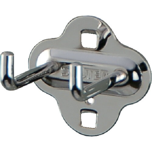 SHUTER パンチングパネル用L字フックダブル 50mm(10個入り) [HK-2105] HK2105 販売単位：1 送料無料