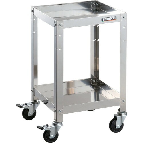 ステンレス製ワゴン ボルトタイプ TRUSCO トラスコ中山 ステンレスワゴン クリーンラビット 75φゴム車..