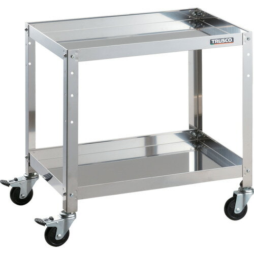 ステンレス製ワゴン ボルトタイプ TRUSCO トラスコ中山 ステンレスワゴン クリーンラビット 75φゴム車..