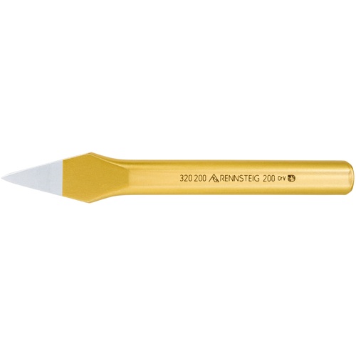 4049002000911｜7662025 [3202001] 1本販売 商品画像については実際の製品と異なる場合がございます。あくまでも商品のスペックをご確認の上ご注文をお願いいたします。※この商品は受注発注の商品です。その為メーカーに在庫がない場合がございます。その場合は大変申し訳ございませんがキャンセルとさせて頂きます。予めご了承下さい。7662025特長高品質の鋼材を使用したタガネです。抜群の耐久性と高い作業性を発揮します。用途鉄板や石の切断、ハツリ作業などに。仕様全長(mm)：200刃幅(mm)：8材質_仕上クロムバナジウム鋼質量260.000G原産国ドイツJANコード4049002000911「ルーペスタジオ」では、拡大鏡(虫眼鏡/ルーペ)、双眼鏡、単眼鏡、望遠鏡などのレンズ製品を主に取り扱っております。工具製品は常には在庫しておらずお取りよせとなります。ご了承下さい。タガネ・チゼル タガネRENNSTEIG タガネ 関連商品へ