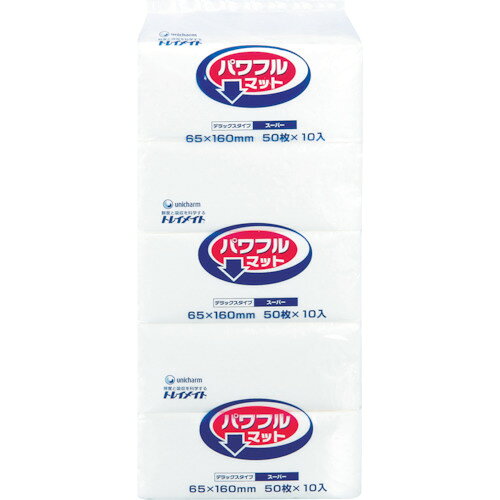 4903111485734｜760-4513 [48573] 1袋販売商品画像については実際の製品と異なる場合がございます。あくまでも商品のスペックをご確認の上ご注文をお願いいたします。※この商品は受注発注の商品です。その為メーカーに在庫がない場合がございます。その場合は大変申し訳ございませんがキャンセルとさせて頂きます。予めご了承下さい。760-4513特長高吸収不織布を使用しているのでドリップをしっかりキープします。モレや冷蔵庫の汚れなど、不快・不満を解決します。汎用の2層タイプのトレーマットです。用途精肉・鮮魚・揚げ物を除く惣菜のドリップ吸収。仕様パック入数：50枚×10パック色：ホワイトシートサイズ(mm)：65×160材質_仕上パルプ不織布、ポリプロピレンフィルム質量533.000G原産国日本JANコード4903111485734「ルーペスタジオ」では、拡大鏡(虫眼鏡/ルーペ)、双眼鏡、単眼鏡、望遠鏡などのレンズ製品を主に取り扱っております。工具製品は常には在庫しておらずお取りよせとなります。ご了承下さい。消耗品 キッチンペーパーユニ・チャーム パワフルマット GTパワフルマット 関連商品へ