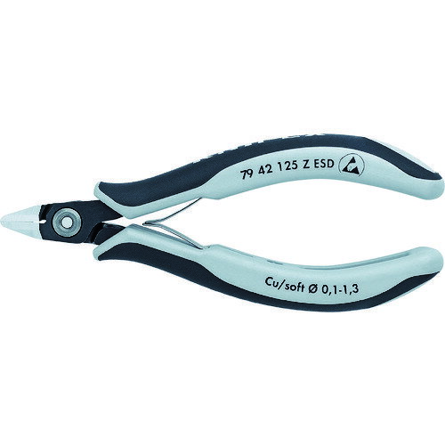 �˥å� �ŵ����Ż��� KNIPEX ESD��̩���쥯�ȥ��˥åѡ� 125mm [7942-125ZESD] ����ñ�̡�1 ����̵��
