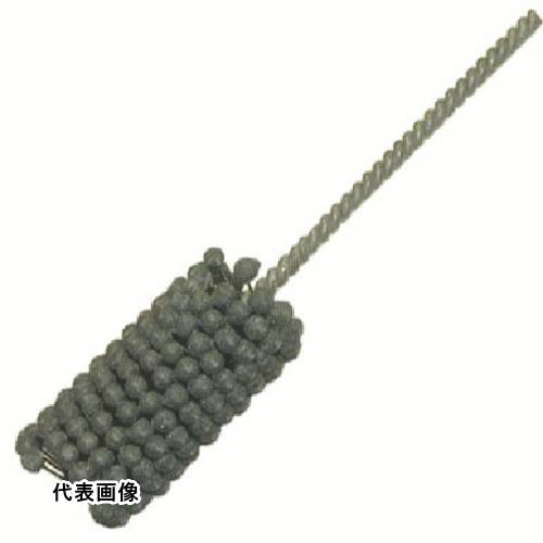 ｜756-8134 [BC41.0] 1本販売商品画像については実際の製品と異なる場合がございます。あくまでも商品のスペックをご確認の上ご注文をお願いいたします。※この商品は受注発注の商品です。その為メーカーに在庫がない場合がございます。その場合は大変申し訳ございませんがキャンセルとさせて頂きます。予めご了承下さい。756-8134特長シャフトから出ているファイバー樹脂製の足に人口砥粒を焼結させた玉をつけた構造です。足がナイロン樹脂で弾力性に富み、ワークの内面のバリ、凹凸のあるワークの内面も研磨可能です。用途鋳鉄、炭素鋼、焼き入れした鉄などのバリ取り、研磨。SC（シリコンカーバイト）ワークの材質が比較的硬いもの（鋳鉄、炭素鋼、焼き入れした鉄など）AO（酸化アルミナ）ワークの材質が比較的柔らかいもの　主にバリ取り用＜細かい粒度＞#240、320、600、主に研磨用＜LAルビゲートアルミナ＞#1000相当（鏡面仕上用）（#20、#40、#80、#400、#800、は特注品として申し受けます）使用工具：エアドリル、電気ドリル（三段変速）、ボール盤。仕様全長(mm)：203軸径(mm)：6.3適合内径(mm)：38.0〜43.0砥粒：シリコンカーバイド砥粒部長さ(mm)：76仕様2最高使用回転数(m)：300〜1200rp作業時間はワークの材質および使用目的よって異なるが目安として10〜20秒、往復運動は目安として2秒に1往復位研削液は、水溶液(ソリューブタイプ)またはスピンドル油を使用材質_仕上シャフト:亜鉛メッキ線質量140.000G原産国アメリカ「ルーペスタジオ」では、拡大鏡(虫眼鏡/ルーペ)、双眼鏡、単眼鏡、望遠鏡などのレンズ製品を主に取り扱っております。工具製品は常には在庫しておらずお取りよせとなります。ご了承下さい。軸付ブラシ ネジリブラシYUKO フレックスホーン＃SC60 BC型 関連商品へ