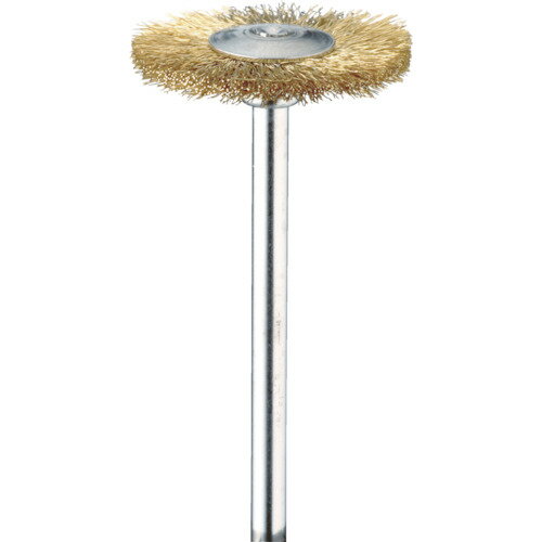 軸付ホイールブラシ Minimo 金属ブラシ ホイール 真鍮 φ12 (10本入) [FC4031] ...