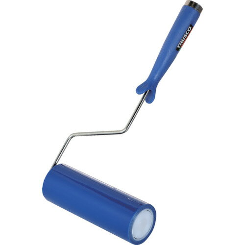 TRUSCO トラスコ中山 クリーンルーム用粘着ローラー6インチ用ハンドル 粘着ローラー青1巻付 2重袋入 [C..