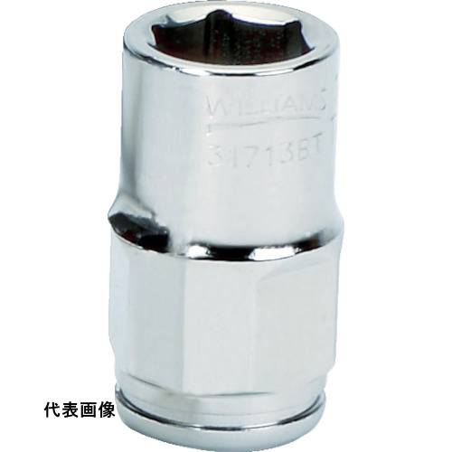 WILLIAMS 3/8ドライブ 貫通ソケット 6角 17mm [JHW31717BT] 販売単位：1