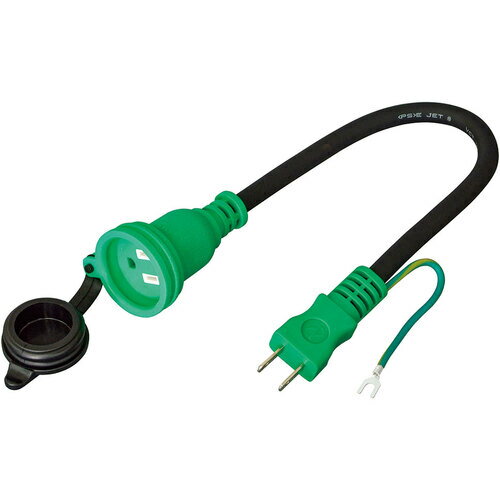 NICHIDO 住宅設備防雨コンセント用アダプター 住宅変換コード [HCC-04W] 販売単位：1