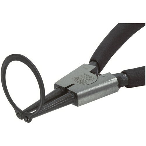 TONE スナップリングプライヤ(ストレートタイプ 軸用) 全長140mm リング使用範囲10~25mm [SRPS-125] 販売単位：1