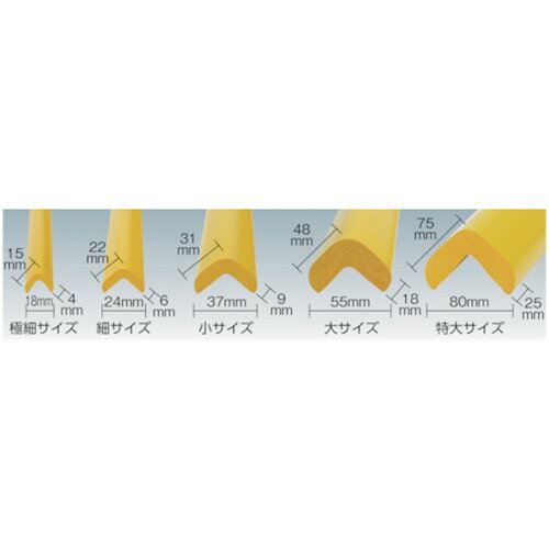 クッション L字型 TRUSCO トラスコ中山 安心クッション L字型 小 10本入 オリーブドラブ [T10AC-138] 販売単位：1 送料無料