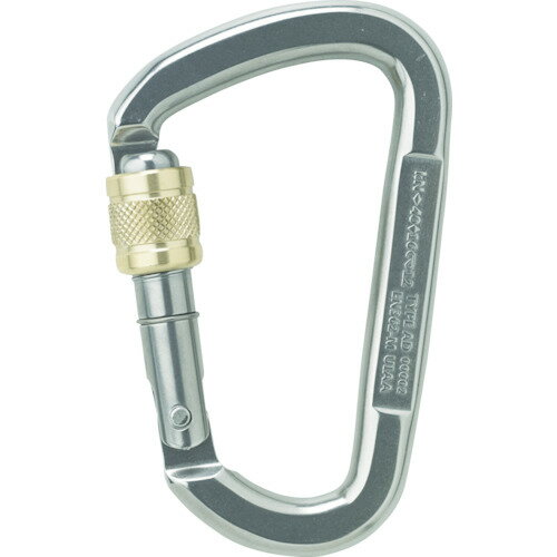 ALPIN カラビナ D ASYMMステンレス スクリューロック 線径14.0 シルバー [TN11AK-I] 販売単位：1 送料無料