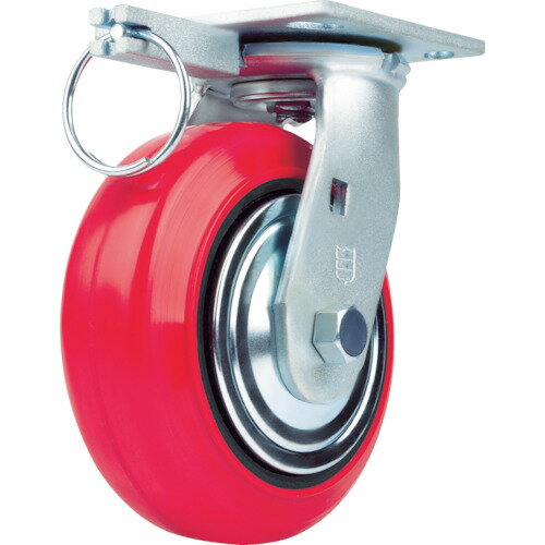 プレート式 SAMSONG 重荷重用キャスター 自在 耐湿ウレタン車200mm [TP6680-PCI TG] 販売単位：1 送料無料