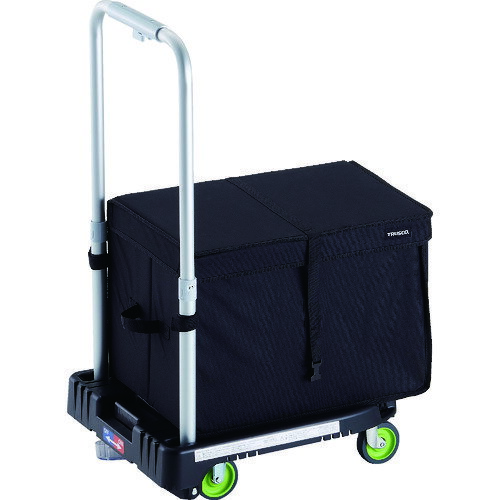 TRUSCO トラスコ中山 樹脂台車 カルティオミニ weego 省音車輪 ブラック ストッパー付 THブレーキ付 [WP-2G-BK-JS-THB] WP2GBKJSTHB 販売単位：1 送料無料