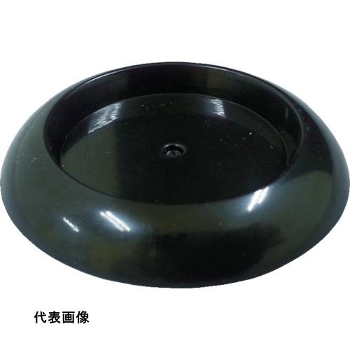 TRUSCO トラスコ中山 キャスタ-用受け皿 ゴム付 71.5MM 黒 [TUR715-BK] 販売単位：1(4)