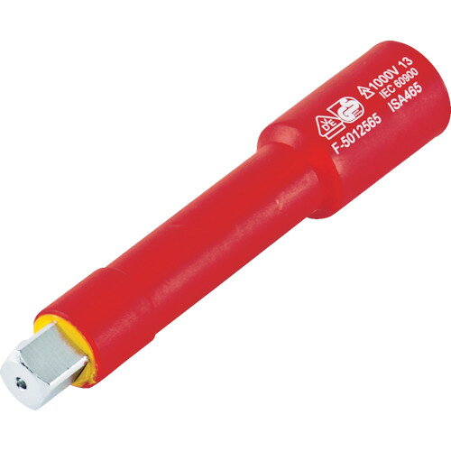 4989999375787｜7624450 [TZEB2150] 1個販売商品画像については実際の製品と異なる場合がございます。あくまでも商品のスペックをご確認の上ご注文をお願いいたします。※この商品は受注発注の商品です。その為メーカーに在庫がない場合がございます。その場合は大変申し訳ございませんがキャンセルとさせて頂きます。予めご了承下さい。7624450特長表面の赤色部分が摩耗した場合、使用中止サイン（黄色）が現れる安全設計です。素早く簡単にソケットを装着することができます。鍛造ボディにより強度が強くなっています。用途電気自動車及びハイブリッド車、一般低電圧作業用仕様差込角(mm)：6.35全長(mm)：166仕様21000V絶縁仕様IEC60900規格品材質_仕上クロムバナジウム鋼質量70.000G注意金属部とボックス内部は絶縁されておりません。他社品との互換性はございません。原産国台湾JANコード4989999375787「ルーペスタジオ」では、拡大鏡(虫眼鏡/ルーペ)、双眼鏡、単眼鏡、望遠鏡などのレンズ製品を主に取り扱っております。工具製品は常には在庫しておらずお取りよせとなります。ご了承下さい。絶縁エクステンションバー 絶縁エクステンションバーTRUSCO 絶縁エクステンションバー 関連商品へ