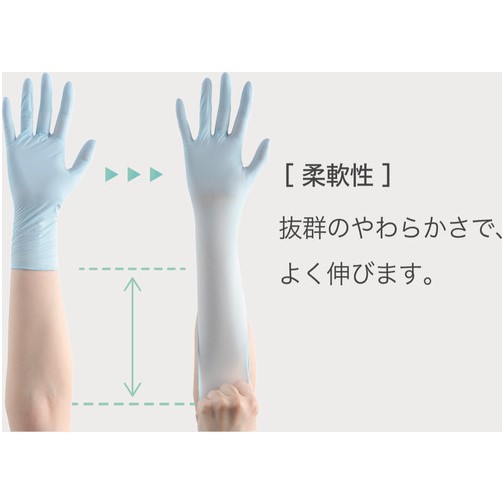 ミドリ安全 ニトリル手袋 加硫促進剤不使用 ベ...の紹介画像2