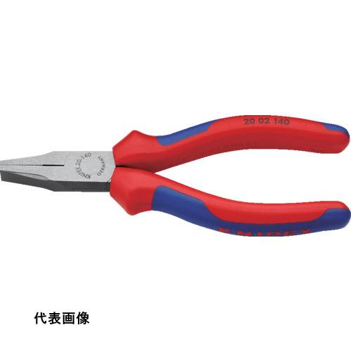 4003773043386｜786-7450 [2002140] 1丁販売 システム上、送料無料と表記されていても、沖縄県・離島宛、大型商品は追加料金をいただく場合があります。別途費用が発生する場合、システムの都合上ご購入時の自動配信メールには追加料金が含まれておりません。当店でご注文内容を確認し、別途メールにてご請求金額を連絡致します。商品画像については実際の製品と異なる場合がございます。あくまでも商品のスペックをご確認の上ご注文をお願いいたします。※この商品は受注発注の商品です。その為メーカーに在庫がない場合がございます。その場合は大変申し訳ございませんがキャンセルとさせて頂きます。予めご了承下さい。786-7450特長耐摩耗性に優れ、ハードな使用に最適です。つかみ面には滑り止めの横スジが入っています。先端は平坦で、短く、幅広です。仕様全長(mm)：140厚さ(mm)：9.5A(mm)：28.0タイプ：ヘッド部研磨先端形状：平型落下防止用ひも取付穴：無仕様2先端部ギザ付材質_仕上焼き入れクロムバナジウム鋼質量137.000G注意ハンドルデザインのモデルチェンジにより、一定の期間において新モデルと旧モデルが混在する可能性があります。予めご了承ください。詳しくはオレンジブック.com商品ページ添付のモデルチェンジ案内書をご参照ください。原産国ドイツJANコード4003773043386「ルーペスタジオ」では、拡大鏡(虫眼鏡/ルーペ)、双眼鏡、単眼鏡、望遠鏡などのレンズ製品を主に取り扱っております。工具製品は常には在庫しておらずお取りよせとなります。ご了承下さい。ノーズプライヤー ノーズプライヤーKNIPEX 2002−140 関連商品へ