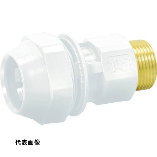 継手 配管 ネジ ねじ 建築 TBC ライトエアー オスアダプター 白 工事 [AIRWT20-M] 販売単位：1