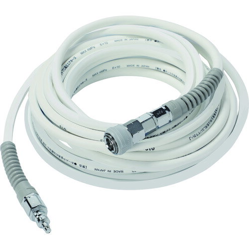 TRUSCO トラスコ中山 【売切廃番】 高圧エアホース 6×15M 白 [TQHC6015] TQ ...