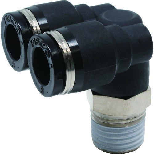 PISCO チューブフィッティング ブランチエルボチューブ8ネジ02 [PAX8-02] 販売単位：1