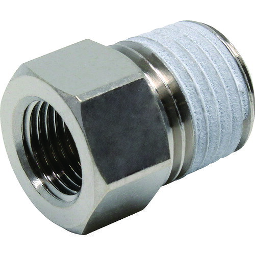 PISCO ���塼�֥ե��åƥ��� ��Ĺ�Ѽ�֥å��� ���ͤ�R1/4 ��ͤ�Rc1/8 [PF02-01] ����ñ�̡�1