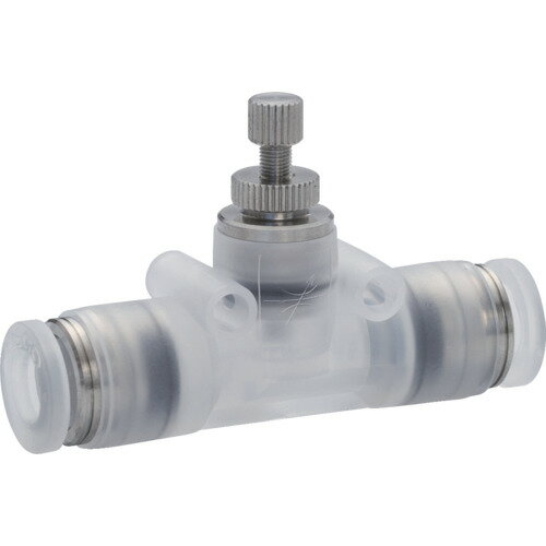 PISCO スロットルバルブ 小型ユニオンストレート PPタイプ [PJNMU12] 販売単位：1 送料無料