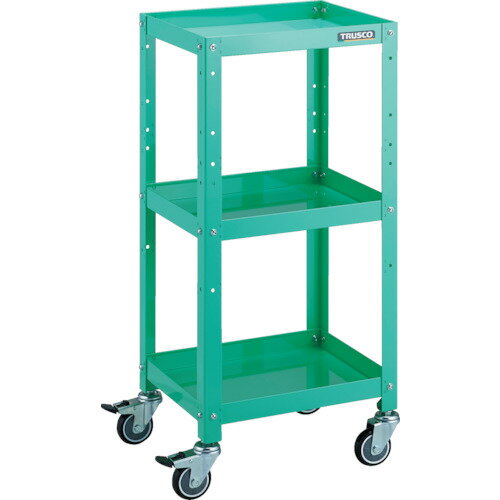 スチール製ワゴン ボルトタイプ TRUSCO トラスコ中山 ツールワゴン ラビットワゴン 400X350 ウレタン車輪 ヤンググリーン [RBW-943U YG] 販売単位：1 送料無料