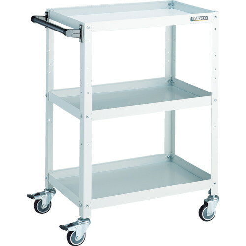 ｜818-3221 [RBW963HUW] 1台販売 システム上、送料無料と表記されていても、沖縄県・離島宛、大型商品は追加料金をいただく場合があります。別途費用が発生する場合、システムの都合上ご購入時の自動配信メールには追加料金が含まれておりません。当店でご注文内容を確認し、別途メールにてご請求金額を連絡致します。商品画像については実際の製品と異なる場合がございます。あくまでも商品のスペックをご確認の上ご注文をお願いいたします。※この商品は受注発注の商品です。その為メーカーに在庫がない場合がございます。その場合は大変申し訳ございませんがキャンセルとさせて頂きます。予めご了承下さい。818-3221特長車輪と共に車軸もロックするダブルロック仕様のキャスターです。棚板の組付けは、内側にフランジ付ナットを使用しているため、外側から六角レンチで締め付けることで組み立てが可能です。仕様最大積載量(kg/台)：180均等積載量(kg/段)：50色：ホワイト間口(mm)：679奥行(mm)：400高さ(mm)：880段数(段)：3キャスター径(mm)：75仕様2棚板：こぼれ止め付き棚板(裏表両用)キャスター：自在式 75mm(2個) 自在式(Wストッパー付) 75mm(2個)棚板こぼれ止め高さ：40mm材質_仕上棚板：スチール（粉体塗装）支柱：スチール（粉体塗装）車輪:ウレタンキャスター金具:スチール（クロムメッキ仕上げ）質量11.170KG注意高さ600mmタイプは追加棚板が取り付けできません。「最大積載量」とは、各棚板の表面に均一に荷重をかけた場合に、耐えられる重さの合計をいいます。「均等積載量」とは、棚板の表面に均一に荷重をかけた場合に、耐えられる重さをいいます。原産国日本「ルーペスタジオ」では、拡大鏡(虫眼鏡/ルーペ)、双眼鏡、単眼鏡、望遠鏡などのレンズ製品を主に取り扱っております。工具製品は常には在庫しておらずお取りよせとなります。ご了承下さい。スチール製ワゴン（ボルトタイプ） スチール製ワゴン（ボルトタイプ）TRUSCO ツールワゴン ラビットワゴン 関連商品へ