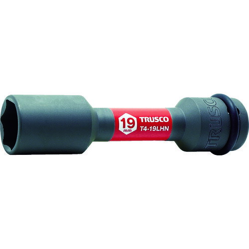 乐天商城 - 自動車整備用 TRUSCO トラスコ中山 インパクト用薄肉ホイルナットロングソケット 19mm差込角12.7 [T4-19LHN] 販売単位：1