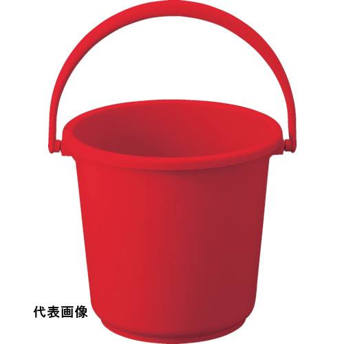 バケツ HACCP対応 TRUSCO トラスコ中山 PPカラーバケツ 15L 赤 [TPPB-15-R] 販売単位：1