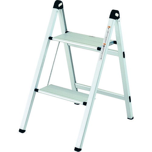 TRUSCO トラスコ中山 薄型幅広踏台(片側昇降タイプ) 2段 高さ520mm [TAU-2UF] TAU2UF 販売単位：1 送料無料