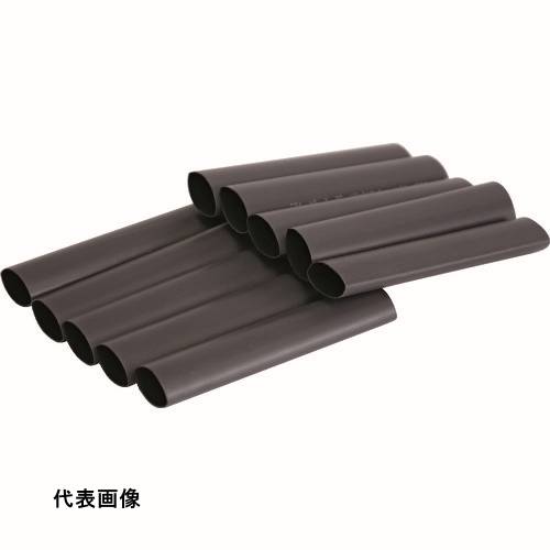TRUSCO トラスコ中山 粘着剤付き熱収縮チューブ 収縮率3:1 10本 [TRPW19.1-8.
