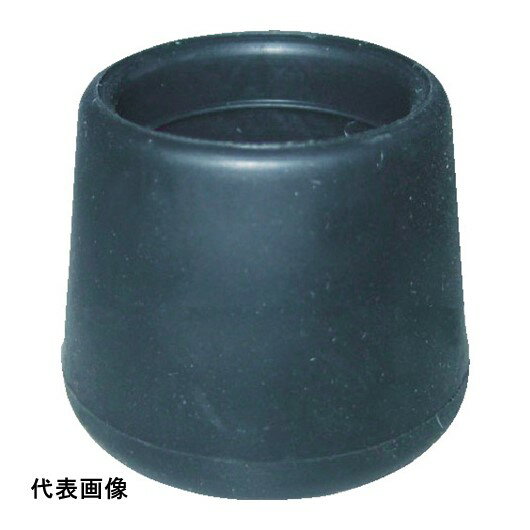 家具用クッション TRUSCO トラスコ中山 イス脚キャップ 19mm 黒 4個組 [TRRCC19-BK] 販売単位：1