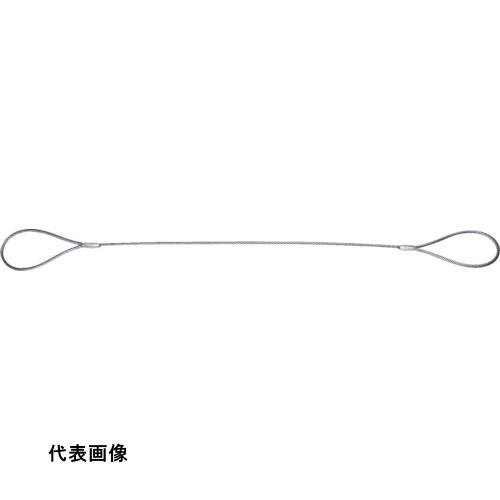 TRUSCO トラスコ中山 ワイヤーロープスリング Aタイプ アルミロック 6mmX4m [TWAL-6S4] 販売単位：1