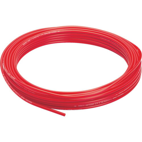PISCO ポリウレタンチューブ レッド 10×6.5 100M [UB1065-100-R] 販売単位：1 送料無料