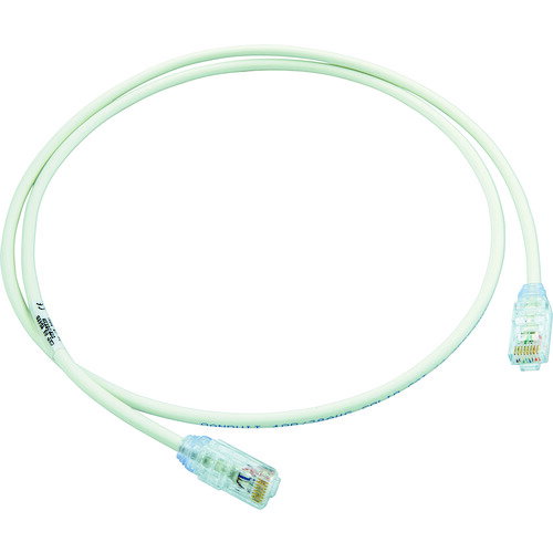 PANDUIT カテゴリ6A細径パッチコード 1m オフホワイト UTP28X1M [UTP28X1M] 販売単位：1
