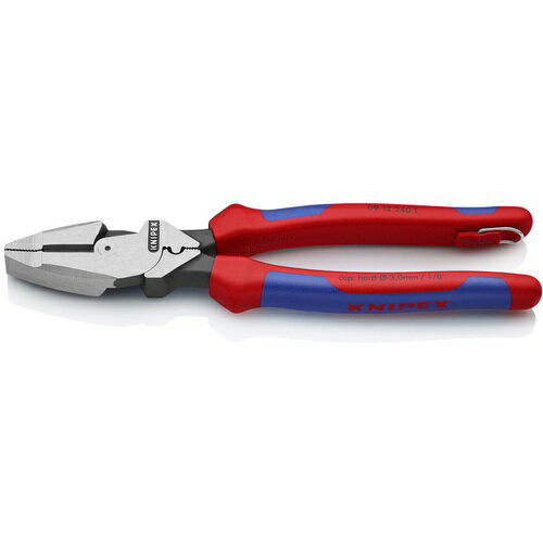 KNIPEX 架線工事用強力ペンチ 圧着付き 落下防止ハンドル [0912-240T] 販売単位：1 送料無料
