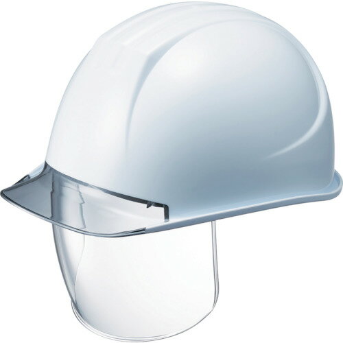 タニザワ 特大型ヘルメット ST#161VL2-SDC(EPA-L) シールド面付 溝付 透明ひさし付 [161VL2-SDC-V2-W3-..