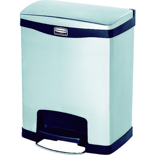 ラバーメイド スリムジム ステップオンコンテナ フロントステップ ステンレス 30.3L ブラック [1901985] 販売単位：1 送料無料