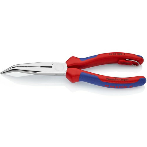 KNIPEX 先曲ロングラジオペンチ(落下防止ツール付き) 200mm [2625-200TBK] 