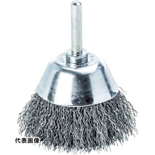 LESSMANN 軸付カップ型ブラシ ステンレス波線0.3 Φ70 [437362] 販売単位：1 送料無料
