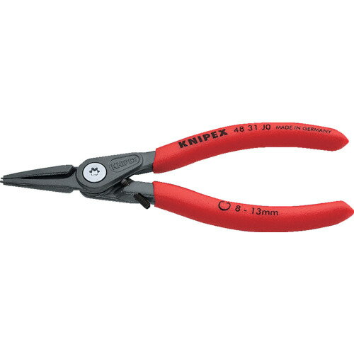 KNIPEX 穴用精密スナップリングプライヤー オープンリミッター付き 8-13mm [4831-J0] 販売単位：1 送料無料